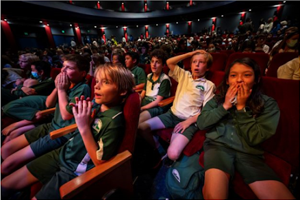 Children in the audience at the Martin-Lysicrates Prize